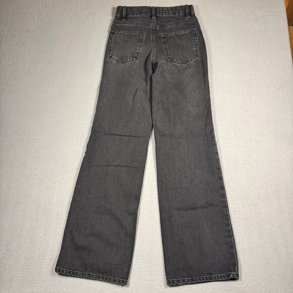 Pacsun Y2K 2000s Women's Madison High Waisted Girlfriend Jeans Black - Size 22 - Picture 6 of 12